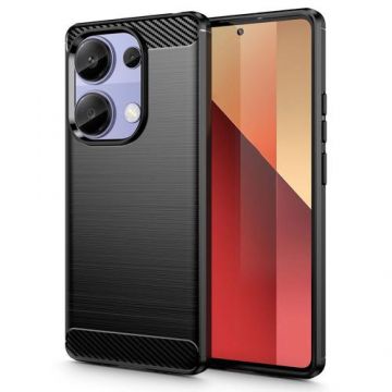 Husa pentru Xiaomi Redmi Note 13 Pro 4G, Tech-Protect, Carbon, Neagra