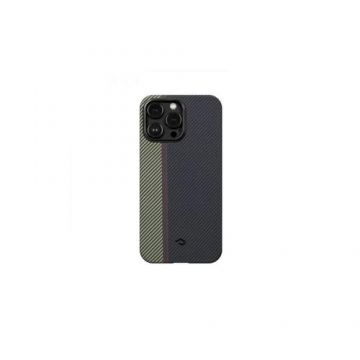 Husa Pitaka MagEZ 3 Aramida MagSafe Overture iPhone 14 Pro Max (Negru)