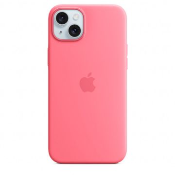 Apple Husa de protectie Apple Silicone Case with MagSafe pentru iPhone 15, Roz