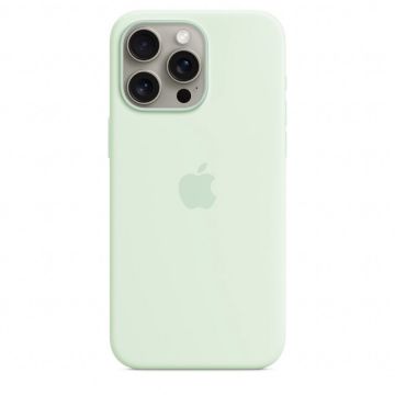 Apple Husa telefon APPLE iPhone 15 Pro Max Silicone Case cu MagSafe, Verde deschis