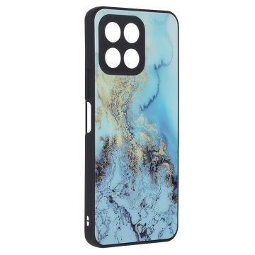 Husa pentru Honor X6 / X8 5G / 70 Lite, Tech Glass, Glaze, Blue Ocean