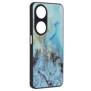 Husa pentru Honor X7b / X7b 5G / 90 Smart, Tech Glass, Glaze, Blue Ocean