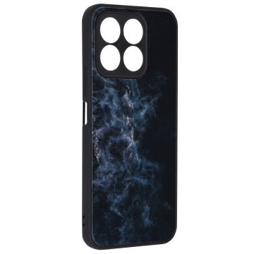 Husa pentru Honor X8b, Tech Glass, Glaze, Blue Nebula