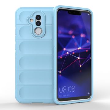 Husa pentru Huawei Mate 20 Lite, Antisoc, Margini Striatii, Magic Shield, Bleu