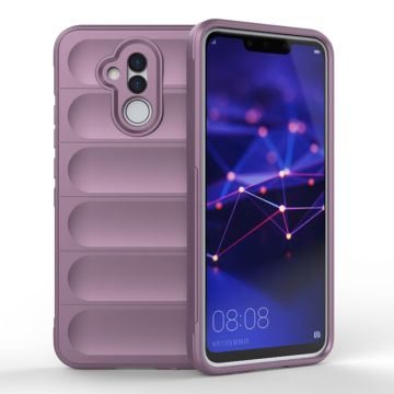 Husa pentru Huawei Mate 20 Lite, Antisoc, Margini Striatii, Magic Shield, Purple