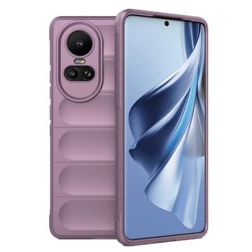 Husa pentru Oppo Reno10 / Reno10 Pro, Antisoc, Margini Striatii, Design Minimalist, Purple