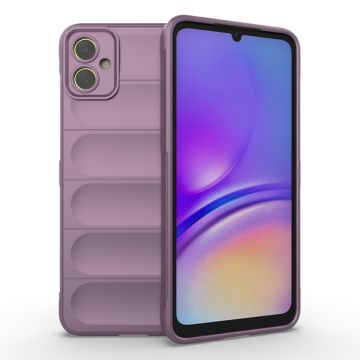 Husa pentru Samsung Galaxy A05, Antisoc, Margini Striatii, Design Minimalist, Purple