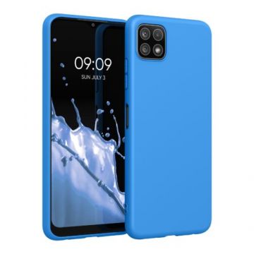 Husa pentru Samsung Galaxy A22 5G, Silicon, Albastru, 55245.157, Kwmobile