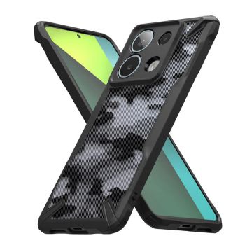 Husa pentru Xiaomi Redmi Note 13 Pro 5G / Poco X6, Ringke Fusion X Design, Camo Black