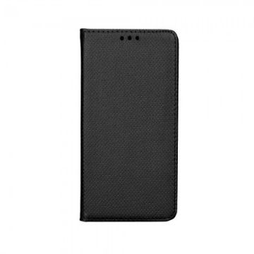 Husa Smart Book Case compatibila cu Samsung A14 4G A14 5G cu inchidere magnetica, piele ecologica, Negru