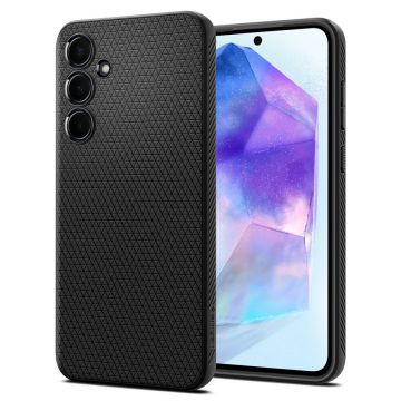 Husa Spigen Liquid Air pentru Samsung Galaxy A55 5G Negru Mat