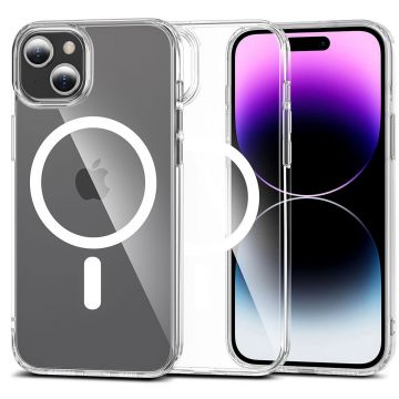 Husa Tech-Protect FlexAir Hybrid1 MagSafe pentru Apple iPhone 15 Plus Transparent