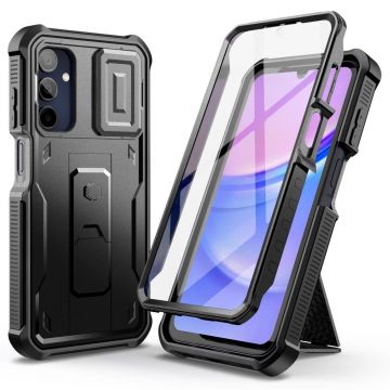 Husa Tech-Protect Kevlar Cam+ pentru Samsung Galaxy A15 4G/5G Negru