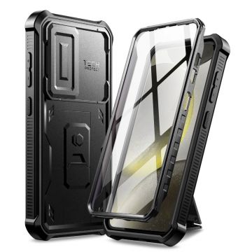 Husa Tech-Protect Kevlar Cam+ pentru Samsung Galaxy S24 Negru