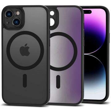 Husa Tech-Protect Magmat Cam+ MagSafe pentru Apple iPhone 15 Negru Mat
