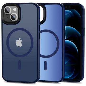 Husa Tech-Protect Magmat MagSafe pentru Apple iPhone 13 Matte Albastru inchis