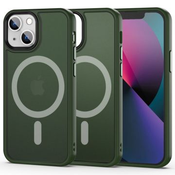Husa Tech-Protect Magmat MagSafe pentru Apple iPhone 13 Mini Verde Mat