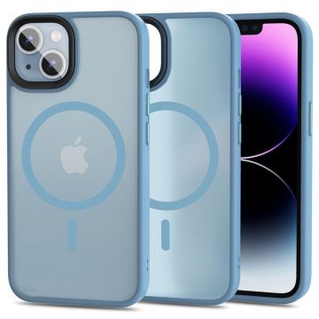 Husa Tech-Protect Magmat MagSafe pentru Apple iPhone 14 Mat Albastru