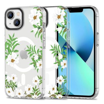 Husa Tech-Protect Magmood MagSafe pentru Apple iPhone 13 Mini Spring Daisy