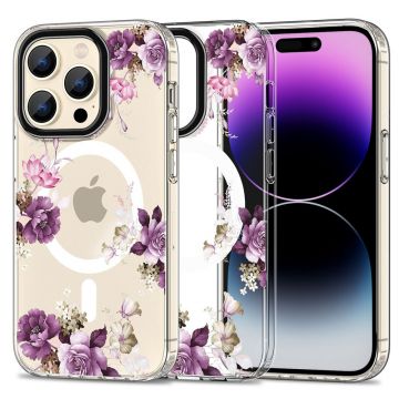 Husa Tech-Protect Magmood MagSafe pentru Apple iPhone 15 Pro Primava Floral