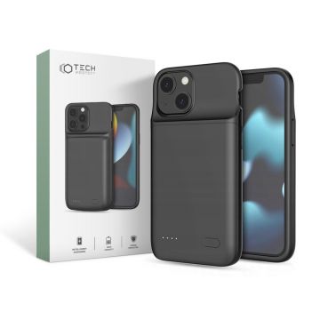 Husa Tech-Protect Powercase 4700 mAh pentru Apple iPhone 12 Mini/13 Mini Negru