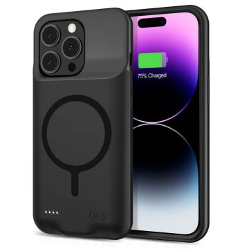 Husa Tech-Protect Powercase MagSafe 7000 mAh pentru Apple iPhone 15 Pro Negru