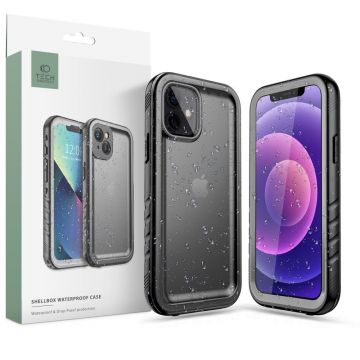 Husa Tech-Protect Shellbox Ip68 pentru Apple iPhone 12/12 Pro Negru