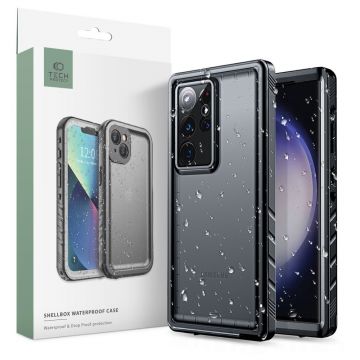 Husa Tech-Protect Shellbox Ip68 pentru Samsung Galaxy S23 Ultra Negru