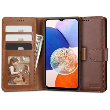 Husa Tech-Protect Wallet Wallet pentru Samsung Galaxy A14 4G/5G Maro