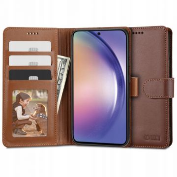 Husa Tech-Protect Wallet Wallet pentru Samsung Galaxy A54 5G Maro