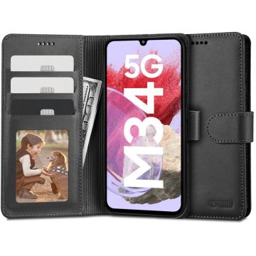 Husa Tech-Protect Wallet Wallet pentru Samsung Galaxy M34 5G Negru