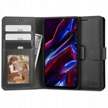 Husa Tech-Protect Wallet Wallet pentru Xiaomi Redmi Note 12 5G/Poco X5 5G Negru