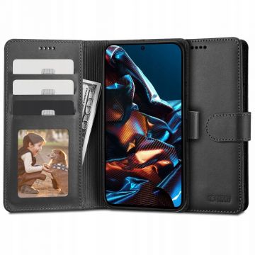 Husa Tech-Protect Wallet Wallet pentru Xiaomi Redmi Note 12 Pro 5G/Poco X5 Pro 5G Negru