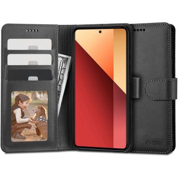 Husa Tech-Protect Wallet Wallet pentru Xiaomi Redmi Note 13 Pro 4G/LTE/Poco M6 Pro 4G/LTE Negru