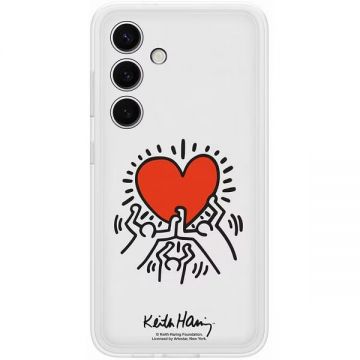 Husa telefon Samsung pentru Gakaxy S24, Suit Case, Alb