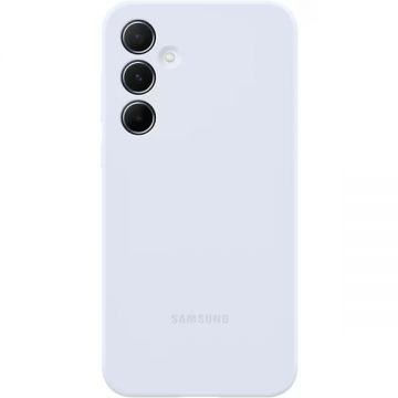 Husa telefon Samsung pentru Galaxy A55 5G, Silicone Case, Albastru