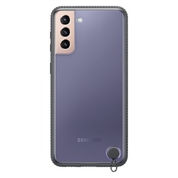Resigilat - Husa Samsung Clear Protective Cover pentru Samsung Galaxy S21+, EF-GG996CBEGWW, Negru