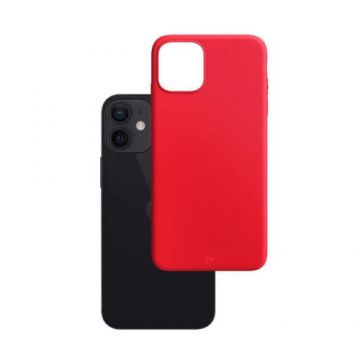 Husa 3MK Matt, pentru iPhone 13, Anti amprenta, Rosu