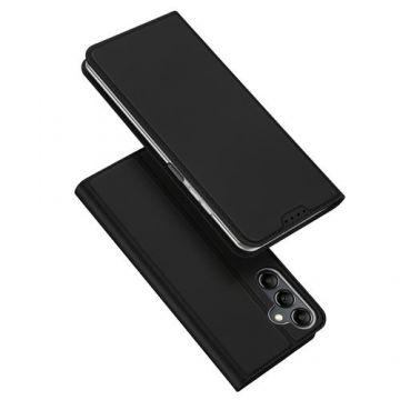 Husa Book Cover Dux Ducis Skin Pro pentru Samsung Galaxy A55 5G A556, Piele Ecologica (Negru)