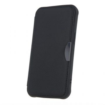 Husa Book Cover OEM Smart Carbon pentru Samsung Galaxy A25 A256 (Negru)