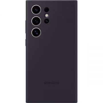 Husa de protectie Samsung Clear Case pentru Galaxy S24 Ultra, Dark violet