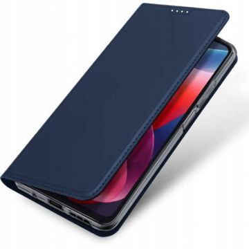 Husa Dux Ducis Skin Pro pentru Motorola Moto G04 / G24, cu stand, portofel, Albastru
