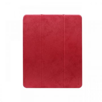 Husa iPad Pro 11 inch Comma Leather Case Red (pencil slot)
