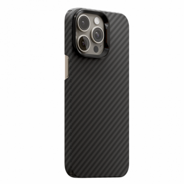 Husa Next One Airshield Aramid fiber case pentru iPhone 15 Pro (Negru)