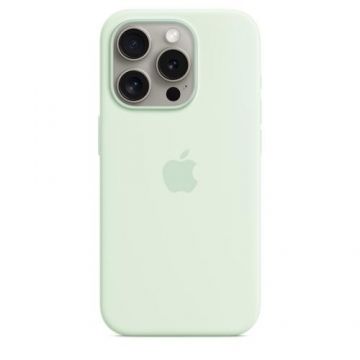Husa Protectie Spate Apple MWNL3ZM/A pentru iPhone 15 Pro, Silicon, MagSafe (Verde)