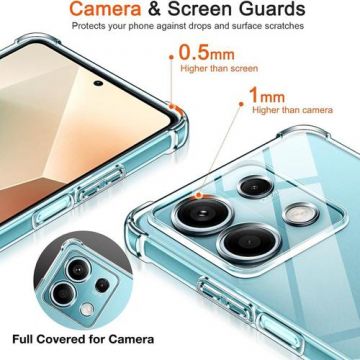 Husa Shockproof Silicon Lemontti Xiaomi Redmi Note 13 5G, Transparent