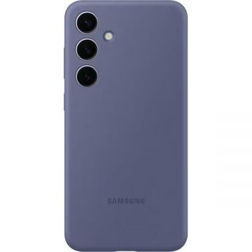 Husa telefon Samsung pentru Galaxy S24 Plus, Silicone Case, Violet deschis