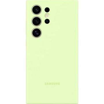 Husa telefon Samsung pentru Galaxy S24 Ultra, Silicone Case, Verde