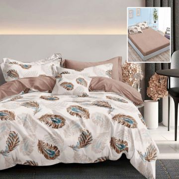 LENJERIE FINET 6 PIESE CU HUSĂ – 160×200 ȘI 180×200 (HF6P160)
