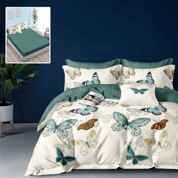 LENJERIE FINET 6 PIESE CU HUSĂ – 160×200 ȘI 180×200 (HF6P169)